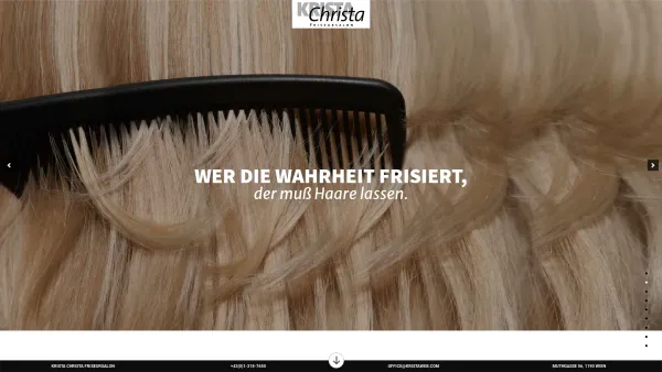 Website Screenshot: krista christa austria personal styling - Krista Christa » | Friseursalon zum Wohlfühlen - Date: 2023-06-23 12:05:23