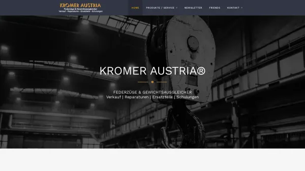 Website Screenshot: KROMER AUSTRIA - HOME - Kromer Balancer - Date: 2023-06-23 12:05:23