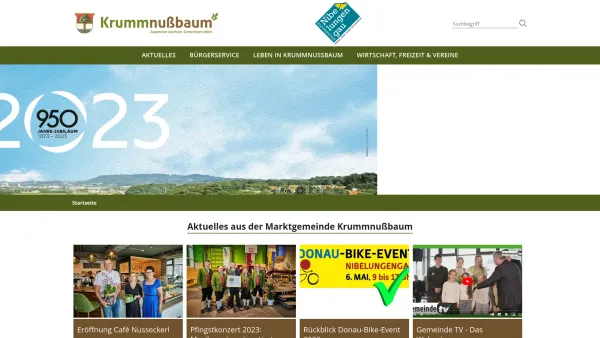 Website Screenshot: Gemeindeamt d Marktgemeinde Krummnußbaum RiS-Kommunal - Krummnußbaum - Bürgerservice mit Zukunft! - Startseite - Date: 2023-06-15 16:02:34