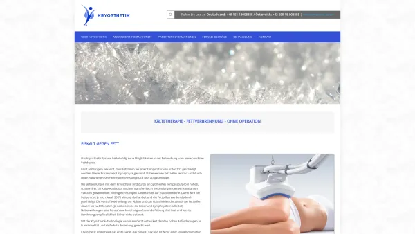 Website Screenshot: BioMeda GmbH - kryosthetik - Date: 2023-06-14 10:41:21