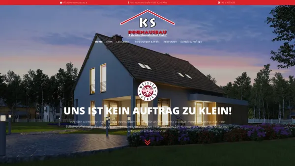 Website Screenshot: KS-INNENAUSBAU & Beschichtungstechnik GmbH - KS - INNENAUSBAU in 1220 Wien - Date: 2023-06-14 10:41:21