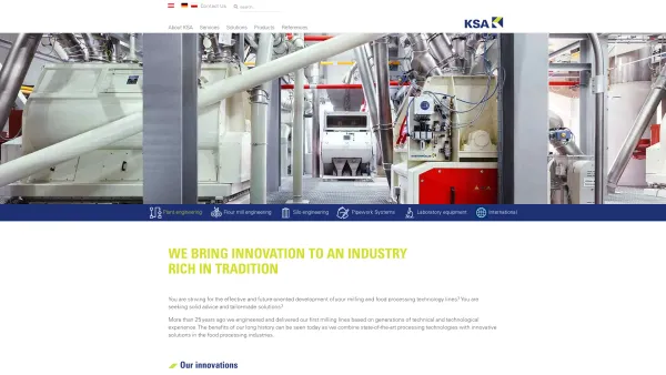 Website Screenshot: KSA Kastenmüller Schmidt Austria Anlagenbau web64 dedhost-sil-030.sil.at - KASTENMÜLLER | Plant engineering | Flour Mills | Silos | Laboratory Equipment - Date: 2023-06-15 16:02:34