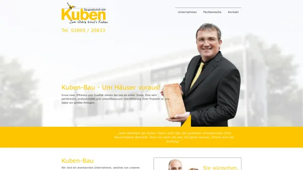Website Screenshot: Kuben-Baugesellschaft mbH  Litschau - Kuben Bau - Date: 2023-06-23 12:05:26