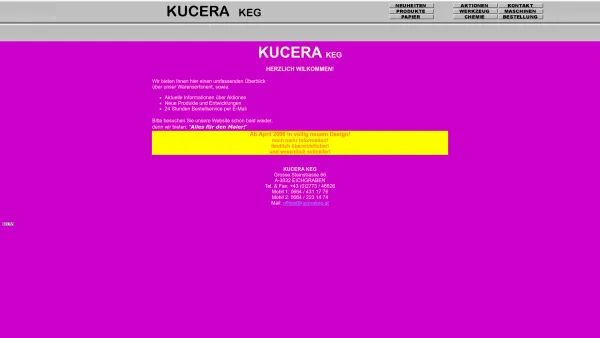 Website Screenshot: KUCERA KEG - KUCERA KEG - Alles für den Maler! - Date: 2023-06-15 16:02:34