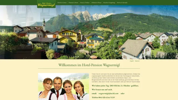 Website Screenshot: Hotel Pension Wagnermigl - Start | Hotel-Pension Wagnermigl - Date: 2023-06-23 12:05:26