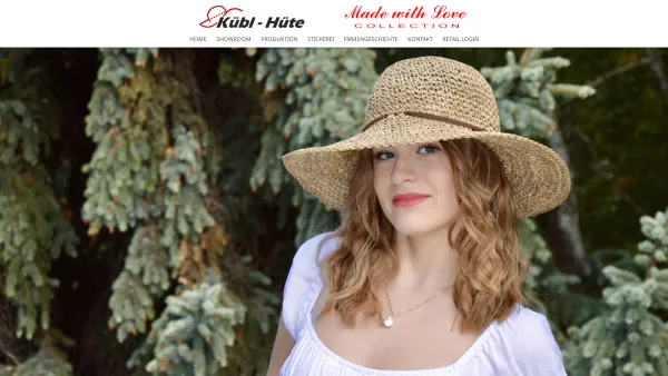 Website Screenshot: Kübl - Hüte, Hutgrosshandel und Erzeugung - Kübl Hüte - Date: 2023-06-23 12:05:26