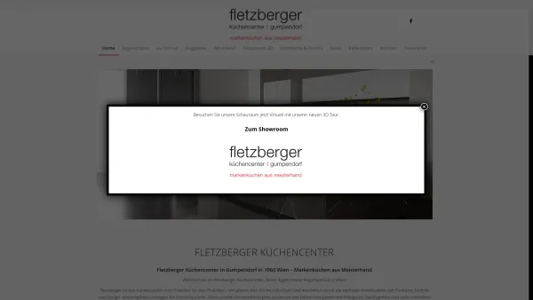 Website Screenshot: fletzberger 
küchencenter-gumpendorf - Küchencenter Gumpendorf Fletzberger - Date: 2023-06-23 12:05:26