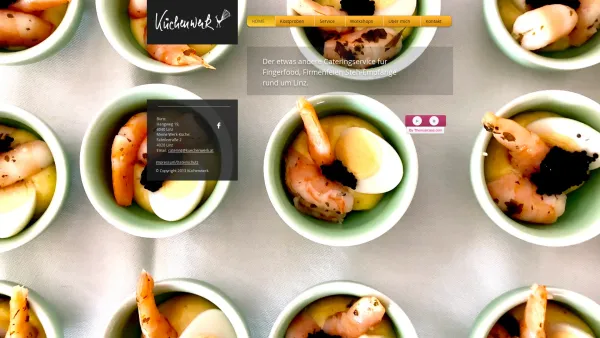 Website Screenshot: Küchenwerk - Küchenwerk Catering Linz | Fingerfood Catering - Date: 2023-06-23 12:05:28