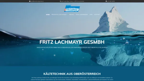 Website Screenshot: Kühlanlagenbau Fritz Lachmayr GmbH - Kältetechnik aus Oberösterreich - Kühlanlagenbau Fritz Lachmayr GmbH - Date: 2023-06-23 12:05:29