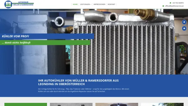 Website Screenshot: Müller & Ramersdorfer e.U. - Müller & Ramersdorfer Autokühler in Leonding | Oberösterreich - Date: 2023-06-15 16:02:34