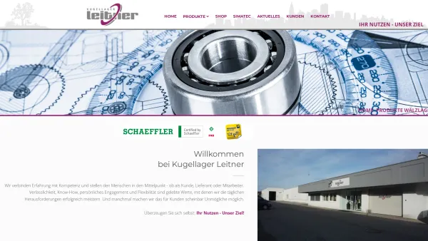 Website Screenshot: Franz ganz einfach LEITNER - Home - Kugellager Leitner - Date: 2023-06-23 12:05:29