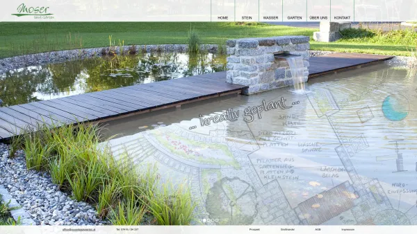 Website Screenshot: KuK Moser GmbH Ihr Partner für den Garten Wasser, Landschaft, Garten, Schwimmteich, Biotop, Wasserspiel, Schwimmteiche, Biotope, W - moserbautgaerten - Date: 2023-06-23 12:05:29