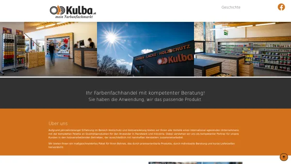 Website Screenshot: Kulba Farben - Lacke - Holzschutz Handelsges.m.b.H - Kulba GmbH: Startseite - Date: 2023-06-23 12:05:29