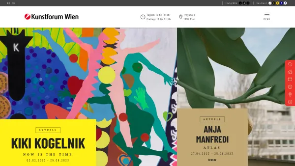 Website Screenshot: Kunstforum Komposition - Startseite - Kunstforum Wien - Date: 2023-06-23 12:05:31