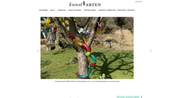 Website Screenshot: kunstGarten 
Kulturraum & Open Air Museum - kunstgarten - Date: 2023-06-23 12:05:31