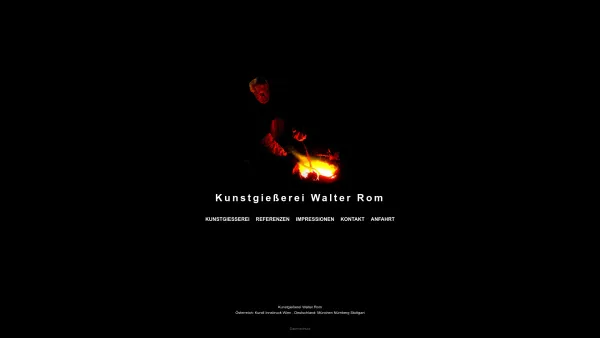 Website Screenshot: Kunstgiesserei Walter Rom Kundl Tirol gießt ausschließlich Wachsausschmelzverfahren. - Kunstgießerei Walter Rom - Date: 2023-06-23 12:05:31