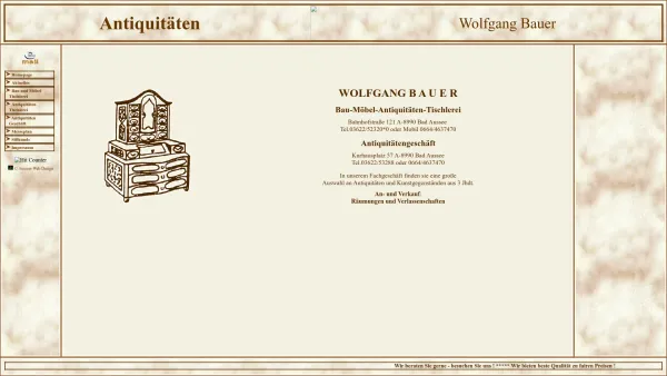 Website Screenshot: Antiquitaeten-Bauer - Antiquitaeten-Bauer - Date: 2023-06-14 10:41:23