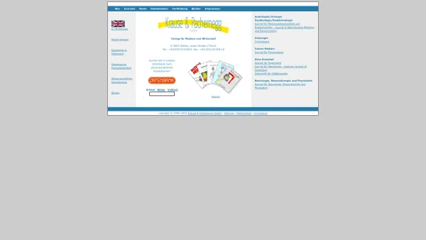 Website Screenshot: Krause und Pachernegg Verlag für Medizund Wirtschaft - Krause und Pachernegg - Verlag für Medizin und Wirtschaft - Date: 2023-06-23 12:05:31