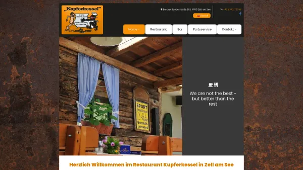Website Screenshot: Restaurant Kupferkessel - Restaurant Kupferkessel in Zell am See - Date: 2023-06-23 12:05:31