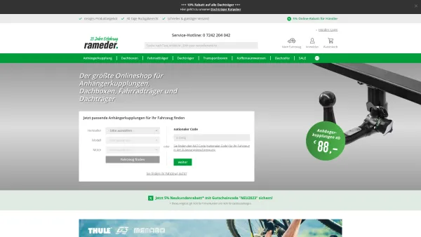 Website Screenshot: Rameder Austria GmbH - Anhängerkupplung beim Marktführer günstig kaufen | RAMEDER - Date: 2023-06-15 16:02:34