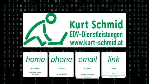 Website Screenshot: Kurt Schmid EDV-Dienstleistungen - Kurt Schmid EDV-Dienstleistungen - Date: 2023-06-23 12:05:32