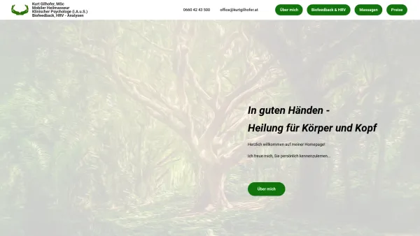 Website Screenshot: Kurt Gilhofer - Gilhofer Kurt - Hauptseite - Date: 2023-06-23 12:05:32