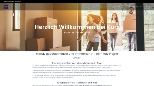 Website Screenshot: Kurz Technologie GmbH Architektur Immobilien Feng Shui Wörgl Tirol - Massivhaus Bau in Tirol | Kurz Projekt GmbH ✓ Kurz Projekt GmbH - Date: 2023-06-23 12:05:32
