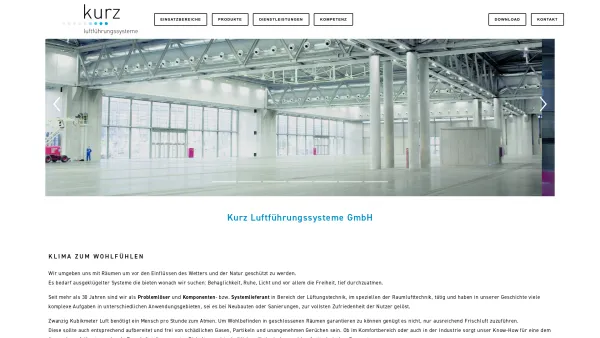 Website Screenshot: Kurz Luftführungssysteme GmbH Haupseite - Kurz Luftführungssysteme - Date: 2023-06-23 12:05:32