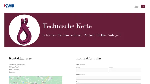 Website Screenshot: pewag Schneeketten GmbH & Co KG - KWB Ketten - Date: 2023-06-23 12:05:34