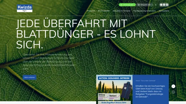 Website Screenshot: Kwizda Agro GmbH - Kwizda Agro - Date: 2023-06-23 12:05:34