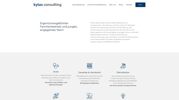 Website Screenshot: Kytax Consulting Steuerberatung und Unternehmensberatungs GmbH & Co KG - Kytax Consulting | Startseite - Date: 2023-06-23 12:05:34
