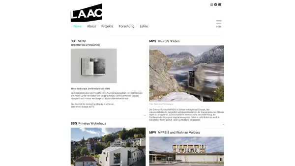 Website Screenshot: LAAC Architekten
zt gmbh - LAAC - Date: 2023-06-14 10:41:26