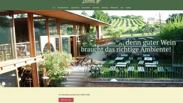 Website Screenshot: Wolfgang Lackner der Heurige - Heuriger Lackner in Klein-Engersdorf bei Wien - Date: 2023-06-14 10:41:26