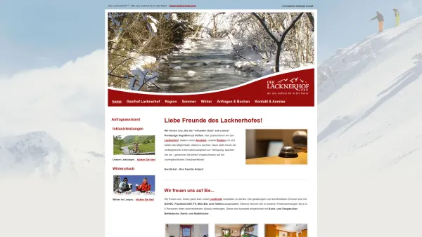 Website Screenshot: Gasthof Lacknerhof - Gasthof Lacknerhof*** - Urlaub im Lungau - Gasthof Lacknerhof*** - Urlaub im Lungau - Date: 2023-06-23 12:05:37