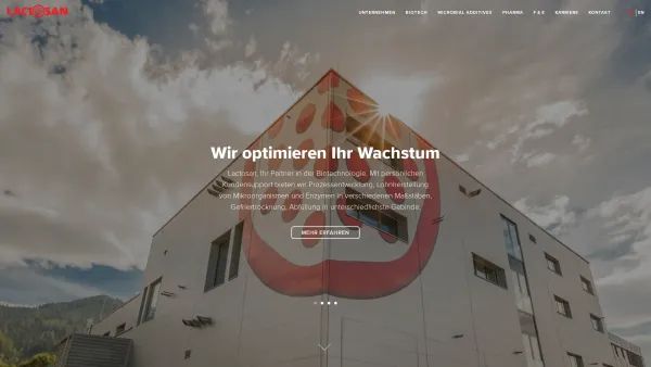 Website Screenshot: Lactosan GmbH & Co. KG - Startseite - Lactosan - Date: 2023-06-23 12:05:37