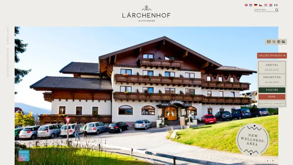 Website Screenshot: Michael *** Hotel Lärchenhof am Katschberg - 4* spa holiday at the Hotel Lärchenhof – holidays on the Katschberg in Austria - Date: 2023-06-23 12:05:37