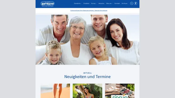 Website Screenshot: Sanitätshaus Joh. Lambert GmbH - Startseite - Lambert Sanitätshaus - Date: 2023-06-15 16:02:34