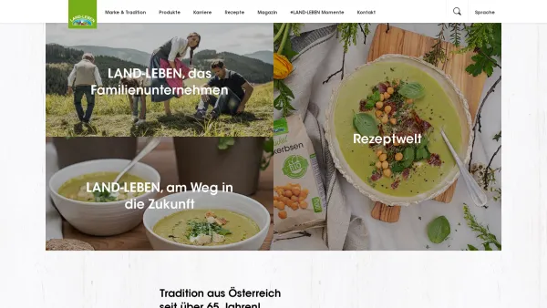 Website Screenshot: LAND-LEBEN Nahrungsmittel - LAND-LEBEN | köstliche Bio-Produkte aus Österreich - Date: 2023-06-26 10:26:30