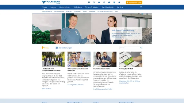 Website Screenshot: Volksbank Vertrauen verbindet - Aktuelle News | Volksbank Tirol AG - Date: 2023-06-23 12:05:40