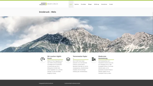 Website Screenshot: Landesverlag Druckservice - Moser Holding Medien Druck | Innsbruck – Wels - Date: 2023-06-23 12:05:40