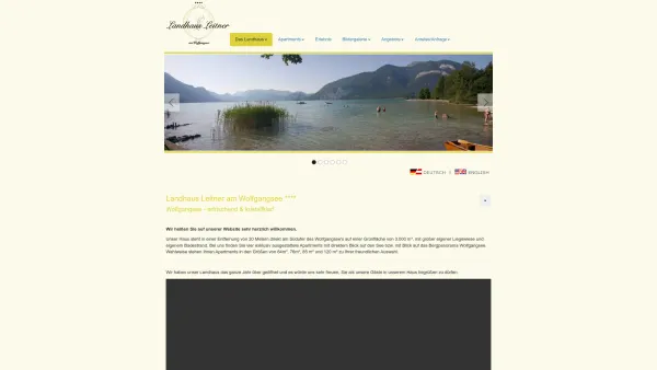 Website Screenshot: Landhaus Leitner am Wolfgangsee - Landhaus Leitner **** - Apartments und Ferienwohnungen am Wolfgangsee - Date: 2023-06-23 12:05:40