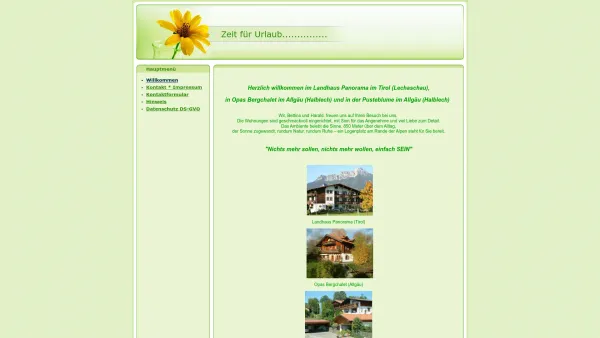 Website Screenshot: Landhaus Panorama*** - Zeit für Urlaub............... - Date: 2023-06-23 12:05:40