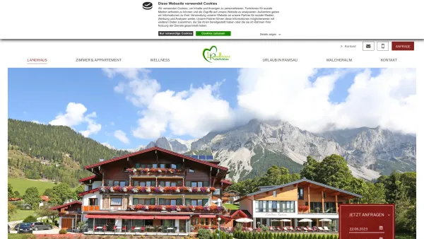 Website Screenshot: Landhaus Ramsau**** - Urlaub in der Steiermark, Österreich | Hotel-Landhaus Ramsau**** - Date: 2023-06-23 12:05:40