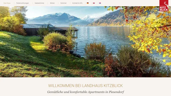 Website Screenshot: Landhaus Kitzblick - Landhaus Kitzblick - Ferienwohnungen in Zell am See – Kaprun - Date: 2023-06-23 12:05:41