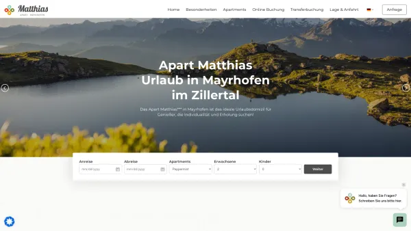 Website Screenshot: Landhaus Matthias*** - Home - Apart Matthias - Date: 2023-06-23 12:05:41