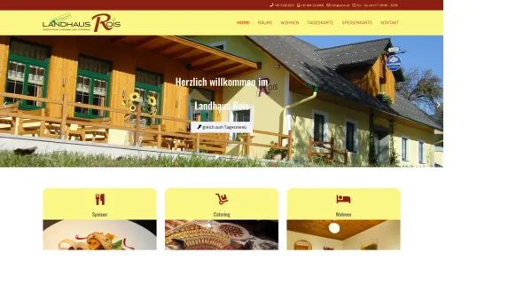 Website Screenshot: Landhaus Rois - HOME - Date: 2023-06-23 12:05:41