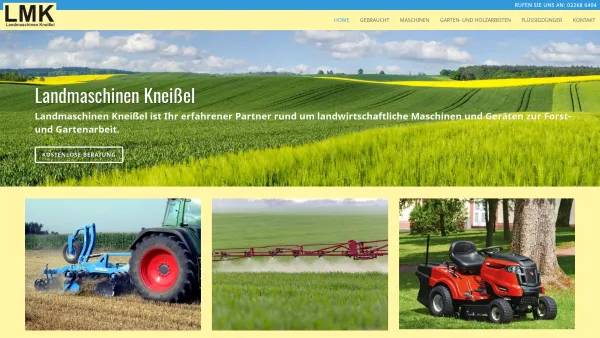 Website Screenshot: Johann Kneissel Handel mit Landmaschinen, Zubehör und Ersatzteilen - Landmaschinen Kneißel - Maschinen, Dünger & mehr - Date: 2023-06-15 16:02:34