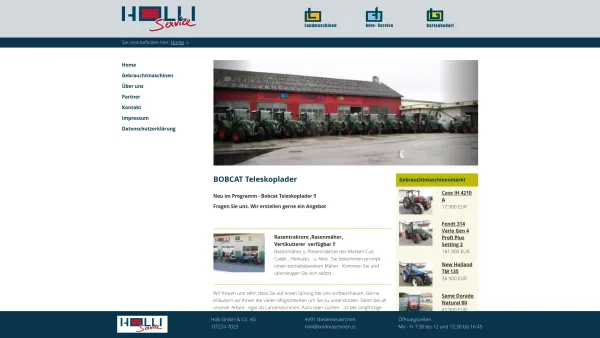 Website Screenshot: HOLLI GmbH & Co. KG - landmaschinen.cc - Date: 2023-06-23 12:05:43