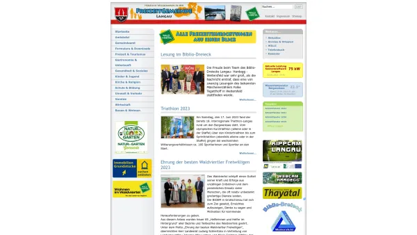 Website Screenshot: Marktgemeinde Langau - Marktgemeinde Langau - Date: 2023-06-23 12:05:43