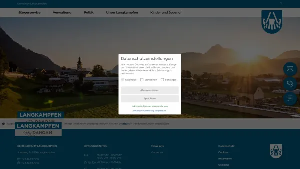 Website Screenshot: Gemeindeamt Langkampfen RiS-Kommunal - Langkampfen - Startseite - Date: 2023-06-23 12:05:43